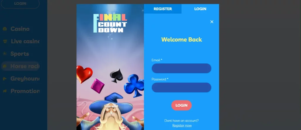 FinalCountdown login